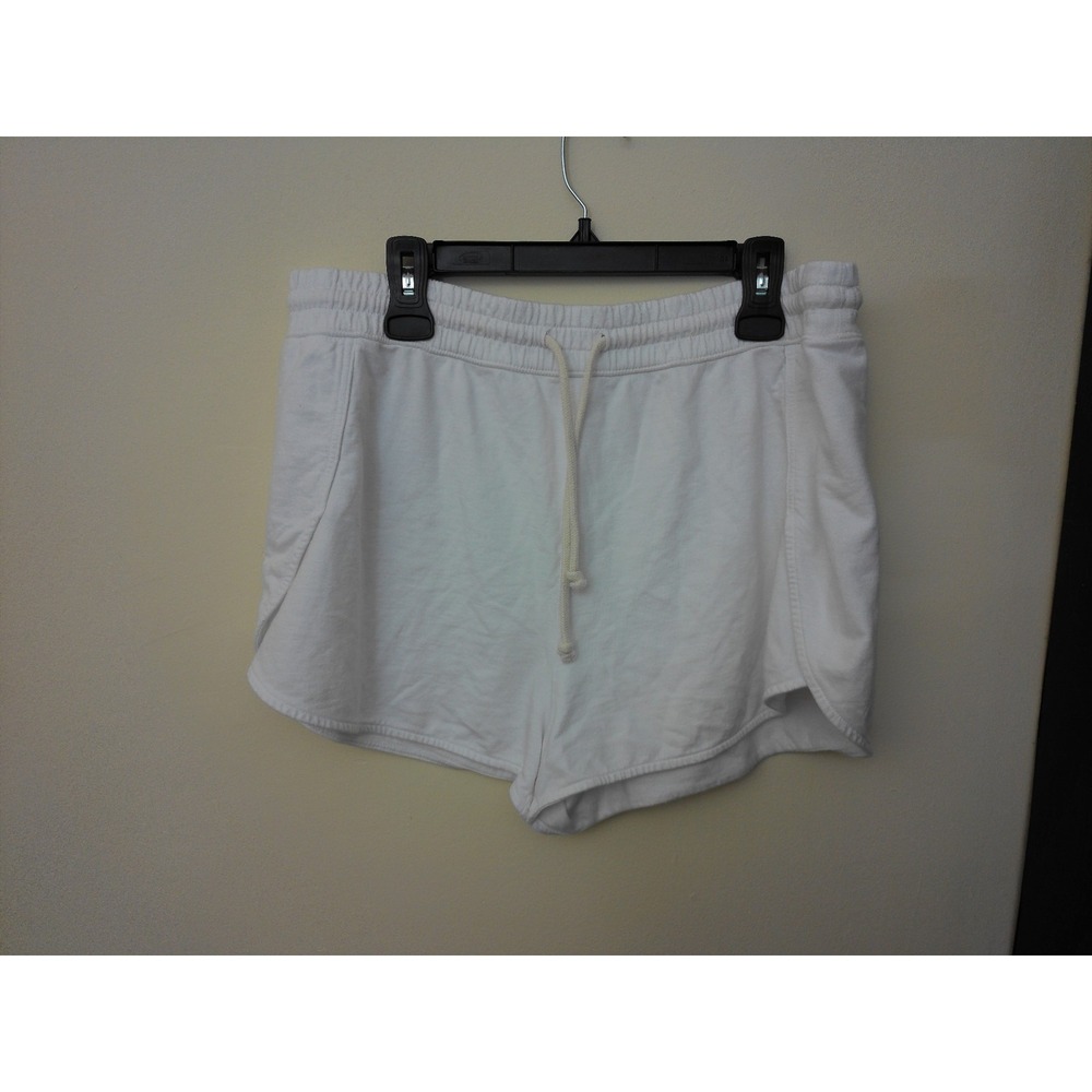 Aerie Shorts Womens White Size XL Lounge Sweat Drawstring Waist Casual Comfy